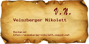 Veiszberger Nikolett névjegykártya